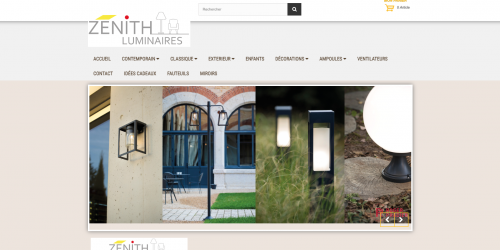 Illustration Creation du site e-commerce - grluminaires