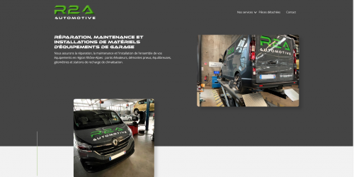 Illustration Creation du site vitrine - R2A-automotive