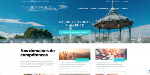 Illustration Creation du site vitrine - Avocat-bedjeguelal