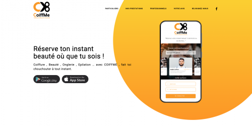 Illustration Creation du site vitrine - Coiff me