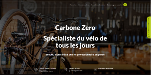 Illustration Creation site ecommerce Carbone zero