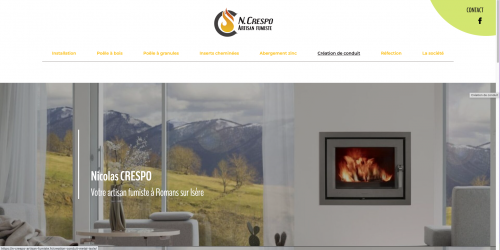 Illustration Creation du site vitrine / n-crespo-artisan-fumiste