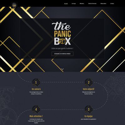 Création du site e-commerce The Panic Box sur Valence (26)