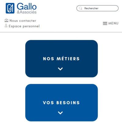 Création du site administrable de Gallo & Associés à Davézieux (Ardèche)