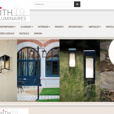 Creation du site e-commerce - grluminaires