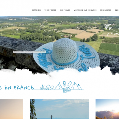 Creation du site vitrine - French Travel Team