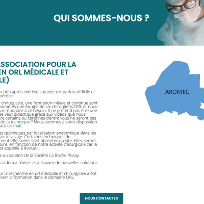 Creation du site vitrine - Aromec