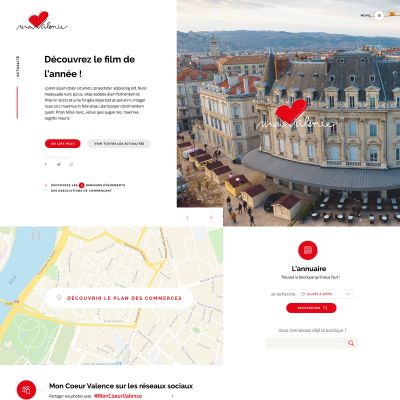 Création du site web WordPress de Mon Coeur Valence (Drôme)