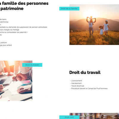 Creation du site vitrine - Avocat-bedjeguelal