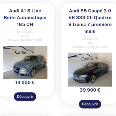 Création du site web vitrine Carlium valence (Drôme)